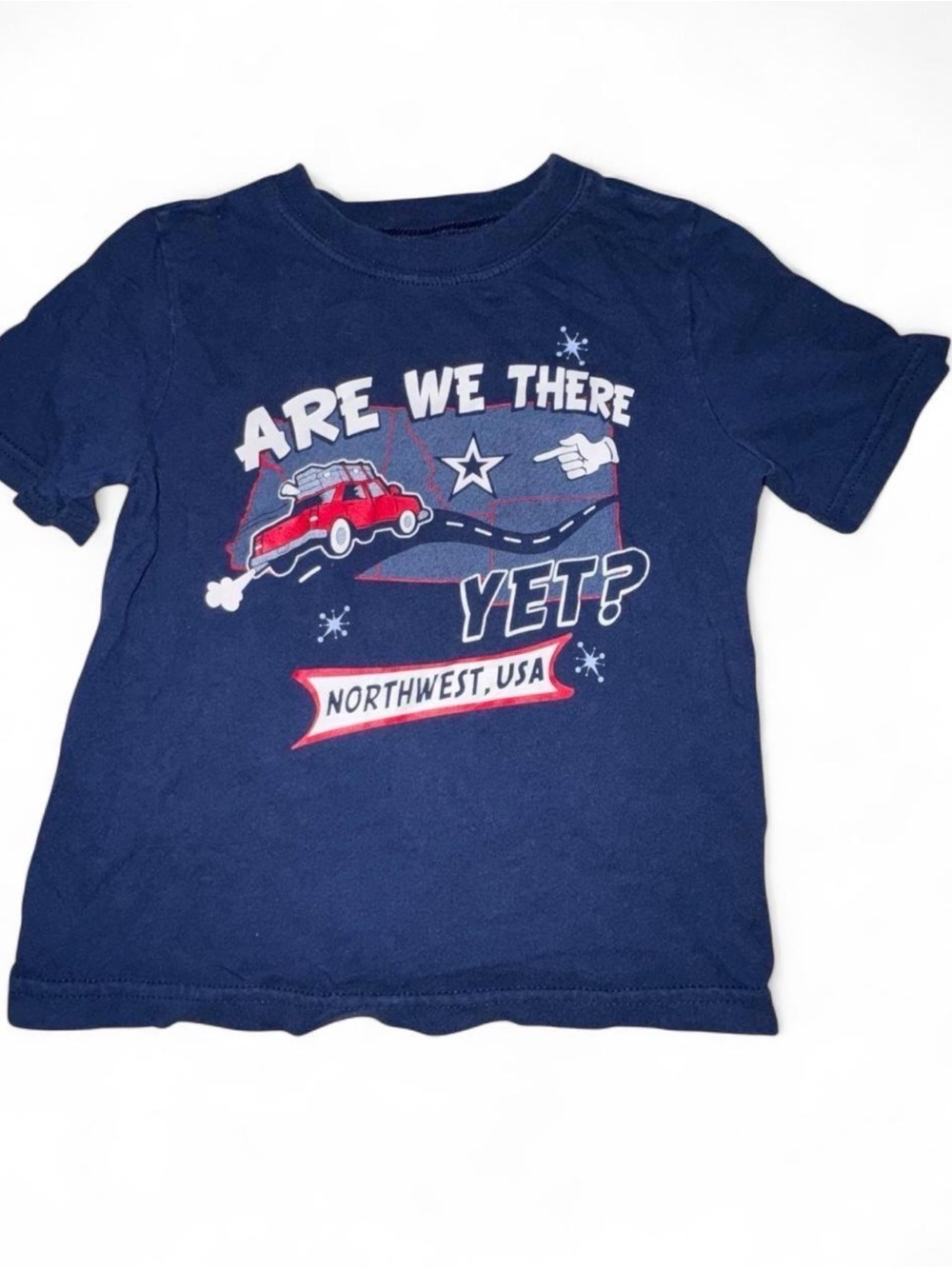 Kids' Navy 'Are We There Yet?' Graphic Tee